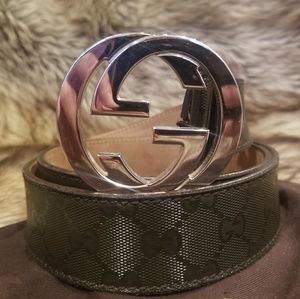 100% Authentic Men's Leather Gucci Belt. Size:34